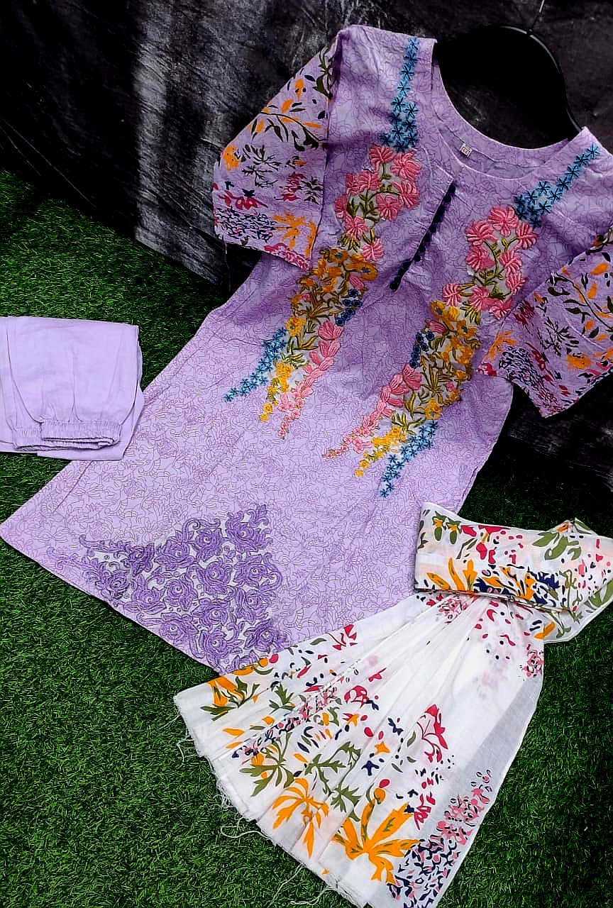 Cotton Three Piece ছবি 4