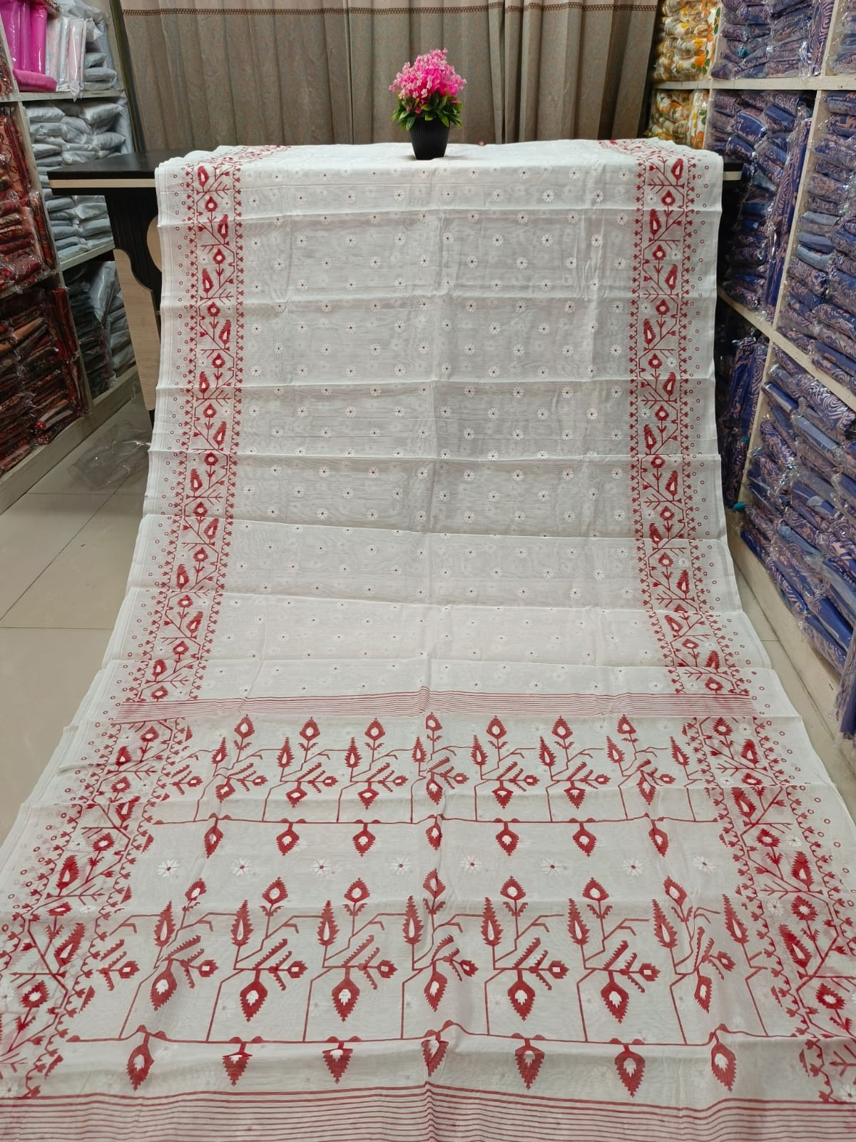 Half Silk Skin Print Sharee ছবি 13