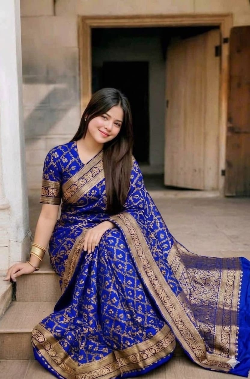 Japani Silk Sharee with Blouse Piece ছবি 2