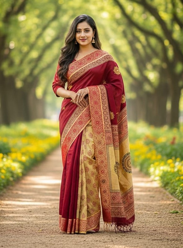 Premium Dhupiyan Silk Sharee ছবি 18