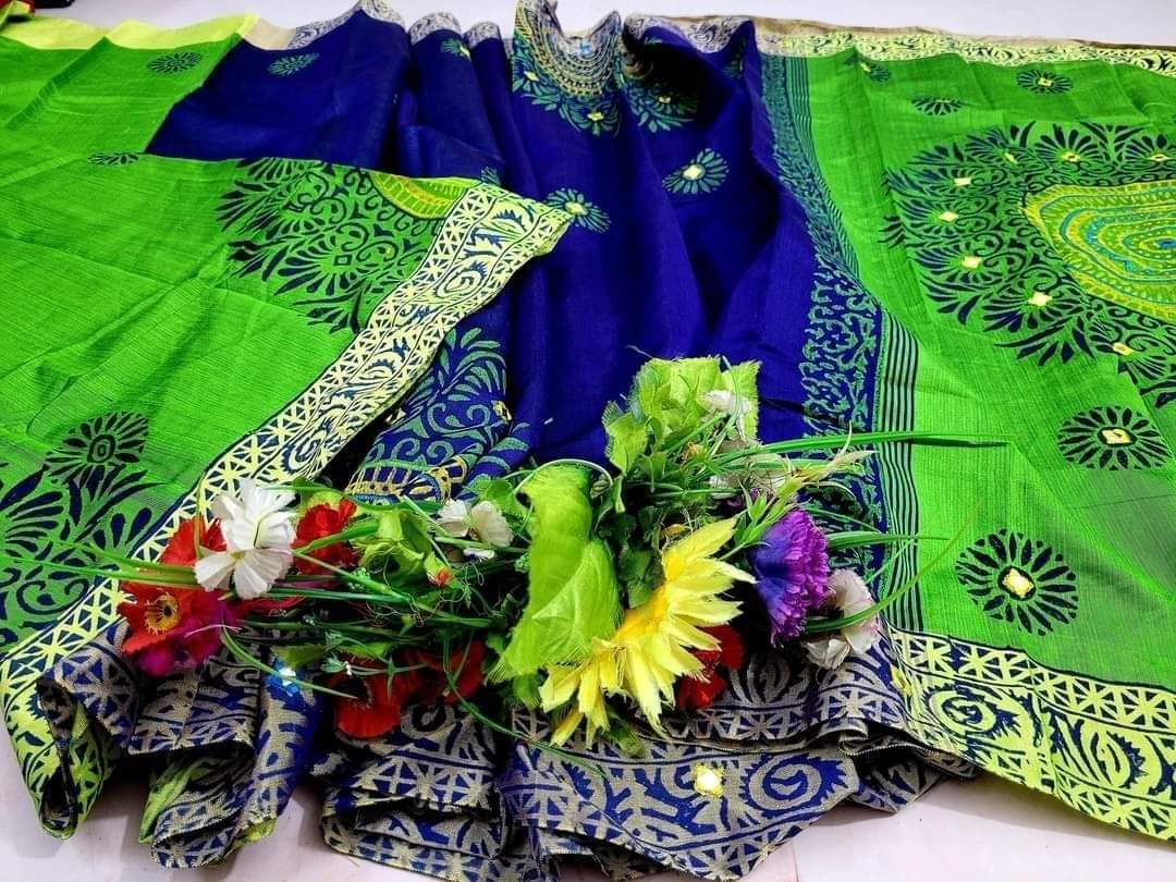 এমব্রয়ডাড়ী ধুপিয়ানসিল্ক শাড়ী