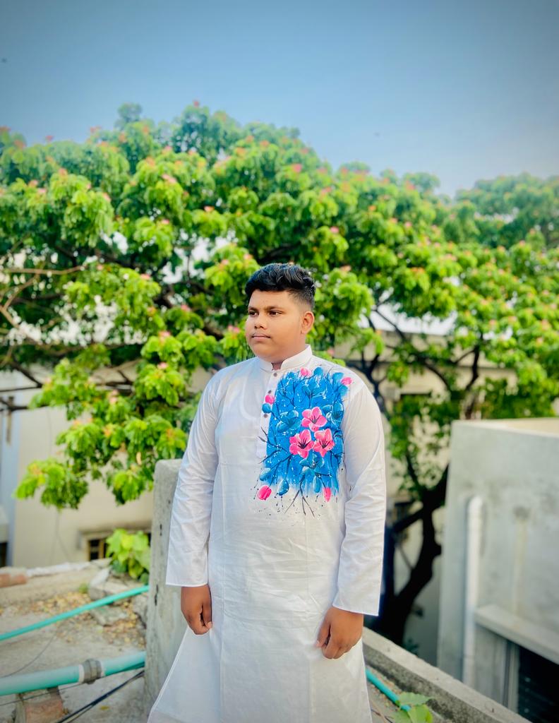 Hand Print Couple Dress