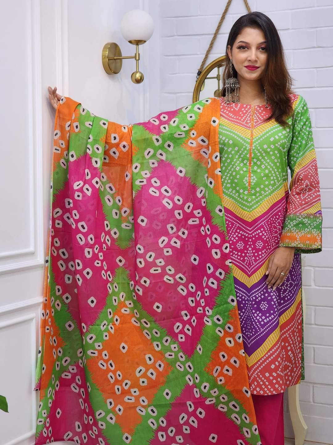 Readymade Cotton Three Piece