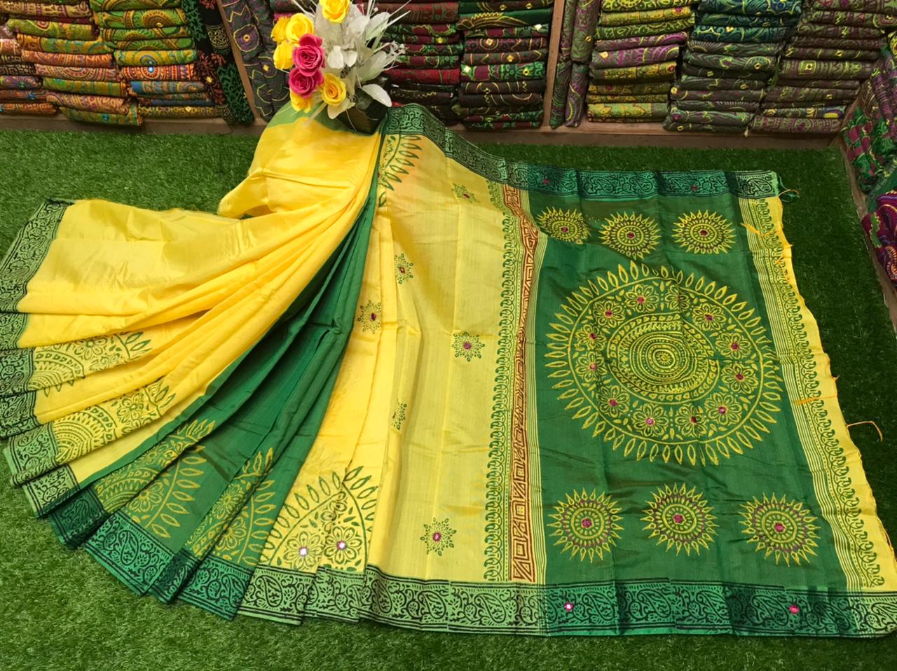 এমব্রয়ডাড়ী ধুপিয়ানসিল্ক শাড়ী ছবি 15