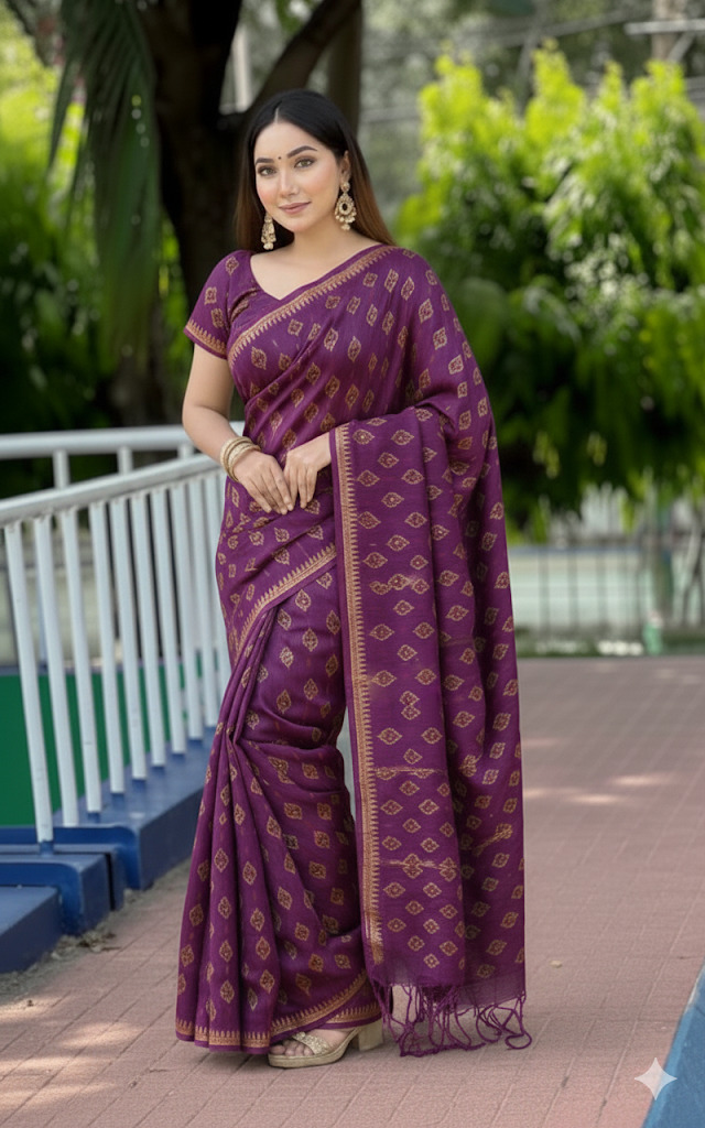 Arong Cotton Sharee ছবি 5