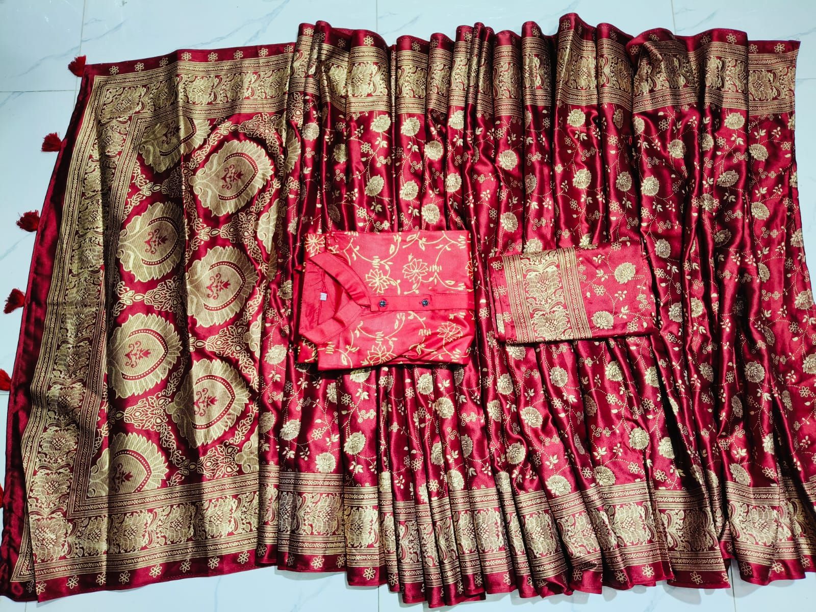 Sharee Panjabi Couple with Blouse Piece ছবি 13
