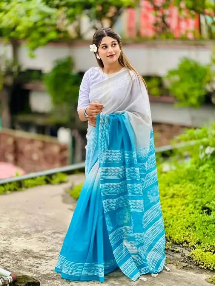 Chanderi silk sharee ছবি 3
