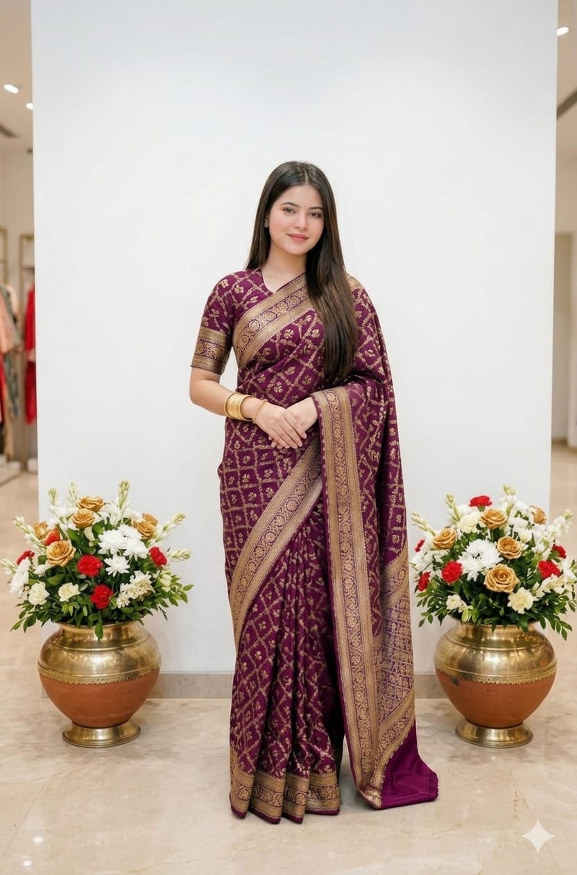 Japani Silk Sharee with Blouse Piece