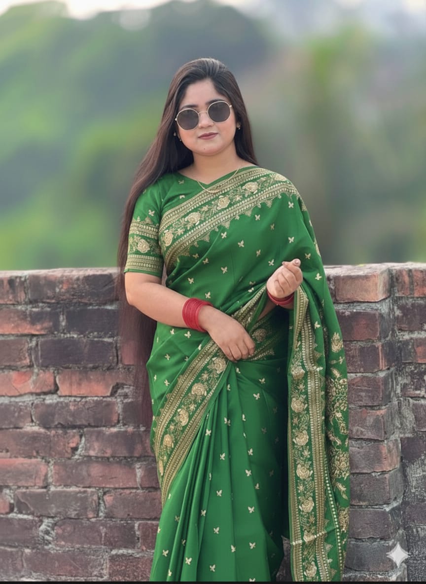 Japani Silk Sharee with Blouse Piece
