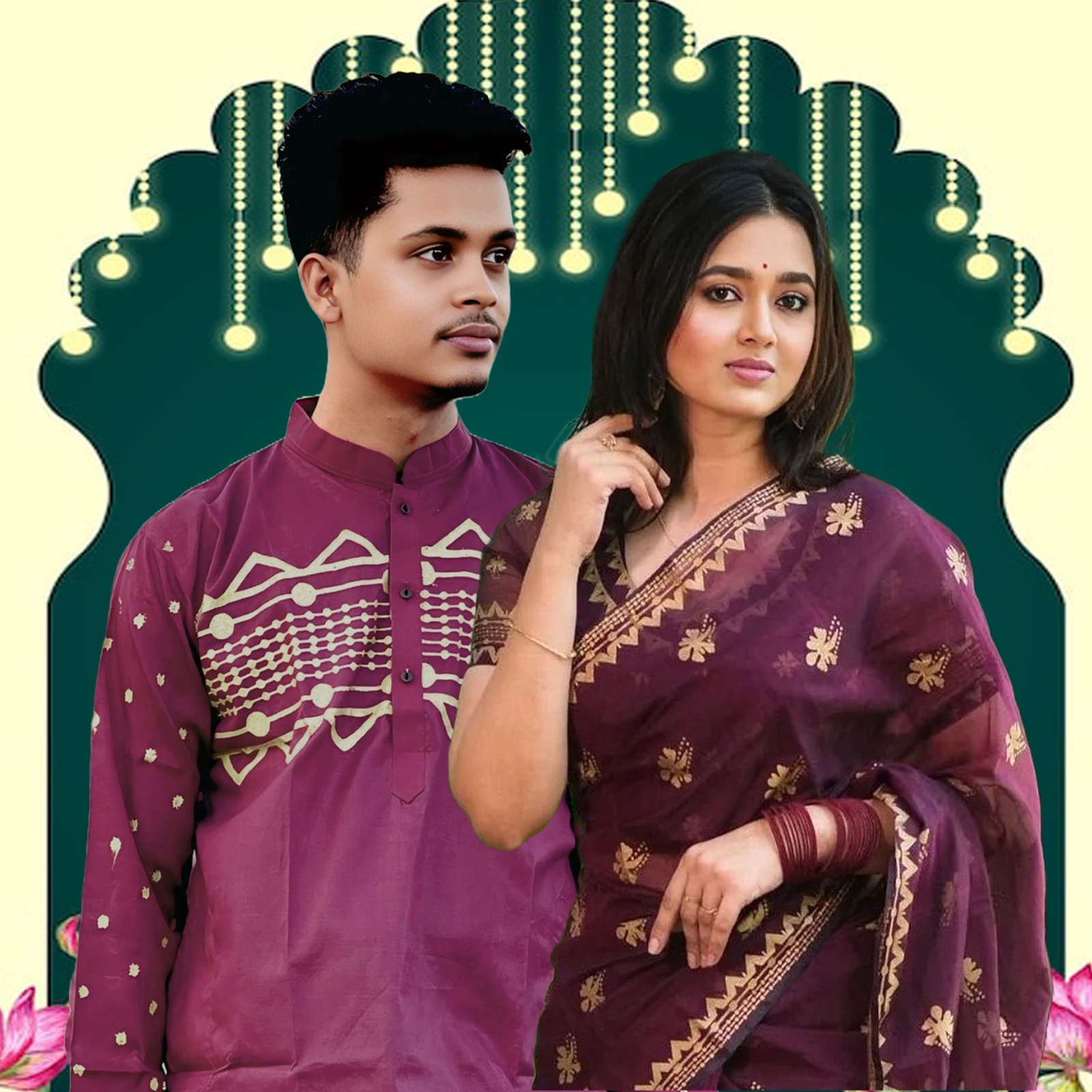 Sharee Panjabi Couple Set ছবি 5