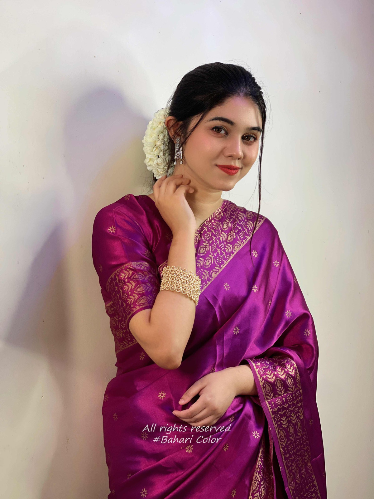 Japani Silk Sharee with Blouse Piece ছবি 11