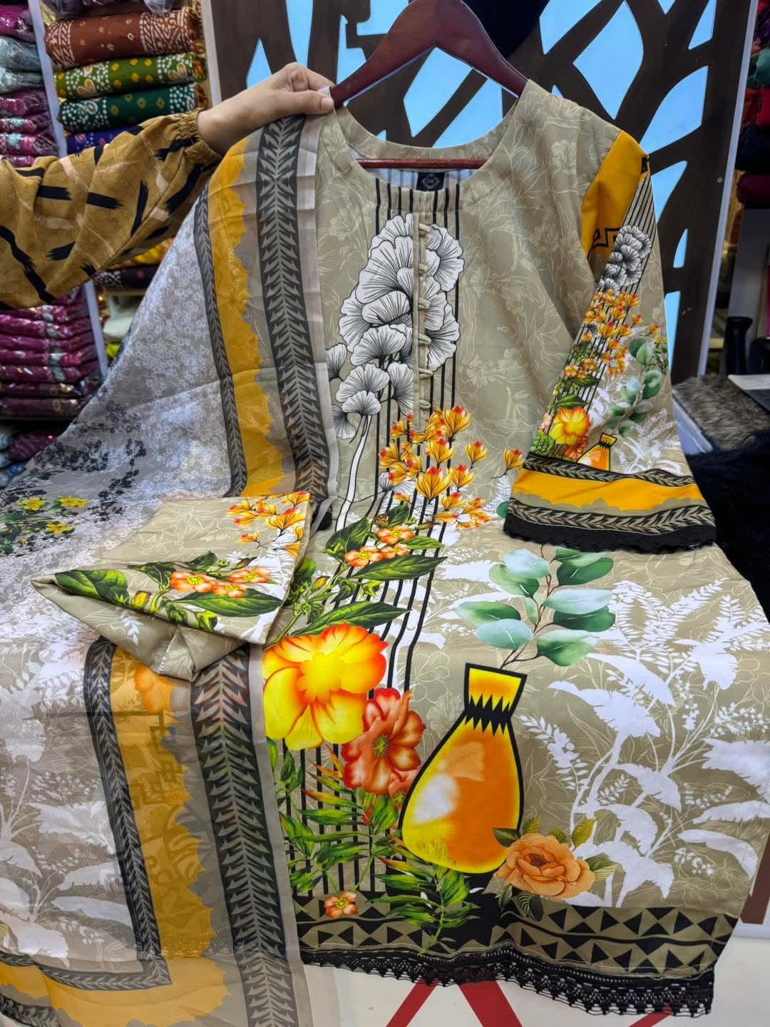 Digital Print Three Piece