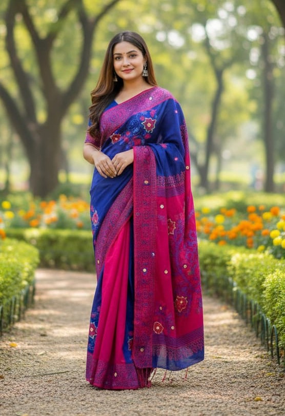 Premium Dhupiyan Silk Sharee ছবি 11