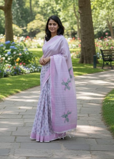 Half Silk Sharee ছবি 10