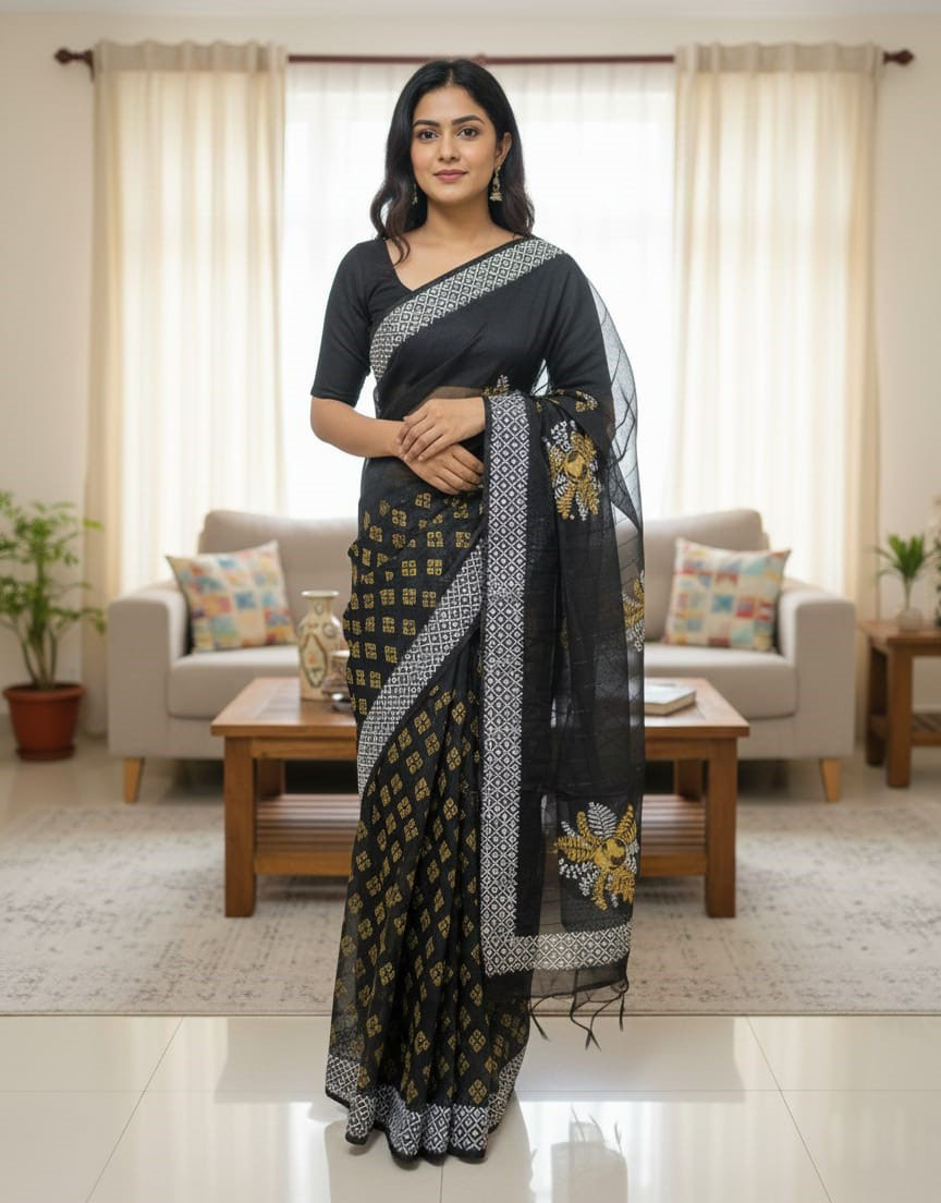Half Silk Sharee