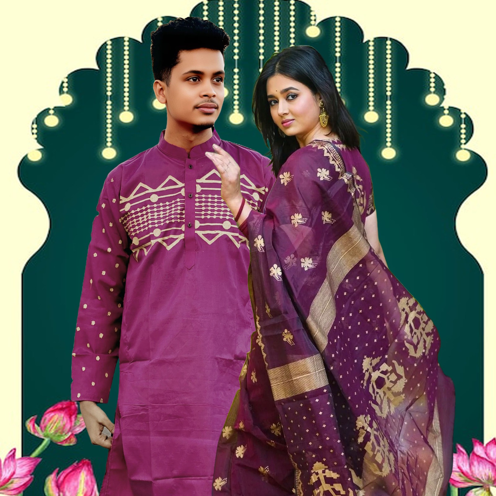 Sharee Panjabi Couple Set ছবি 11