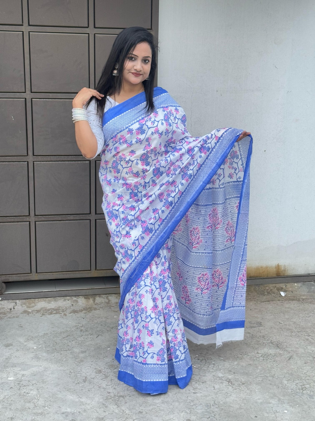 Half Silk Sharee ছবি 4