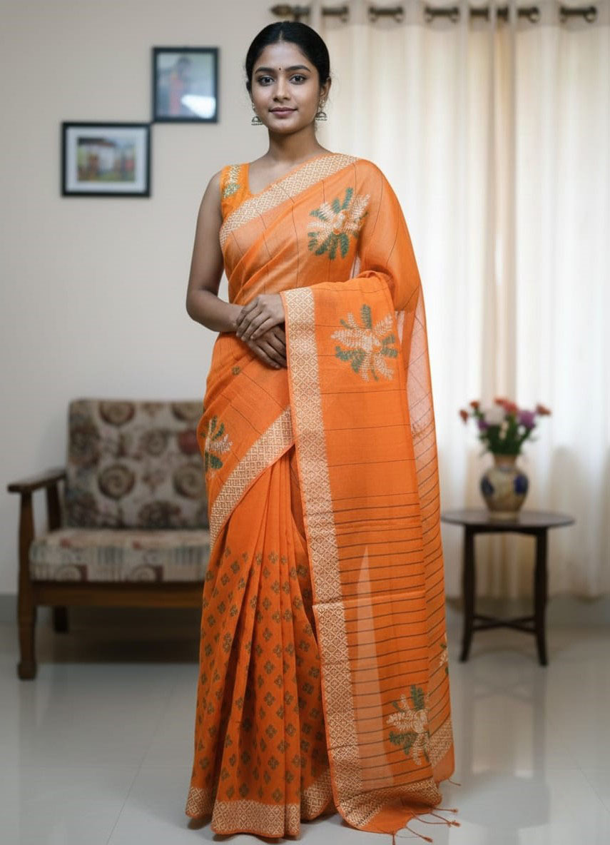 Half Silk Sharee