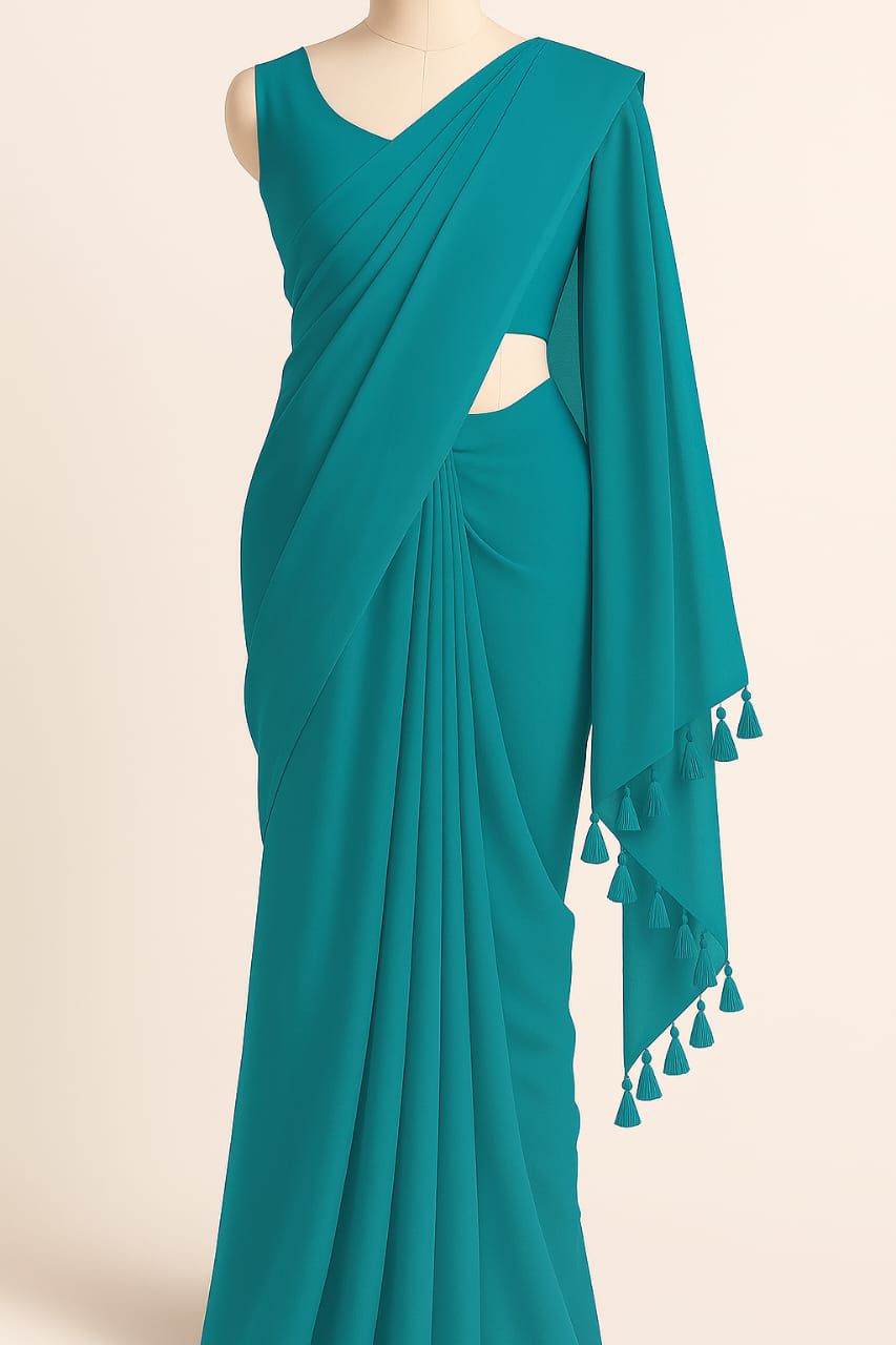 Elegant Weightless Georgette Saree ছবি 5