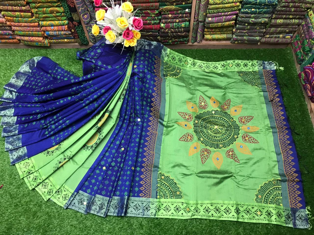 এমব্রয়ডাড়ী ধুপিয়ানসিল্ক শাড়ী ছবি 11