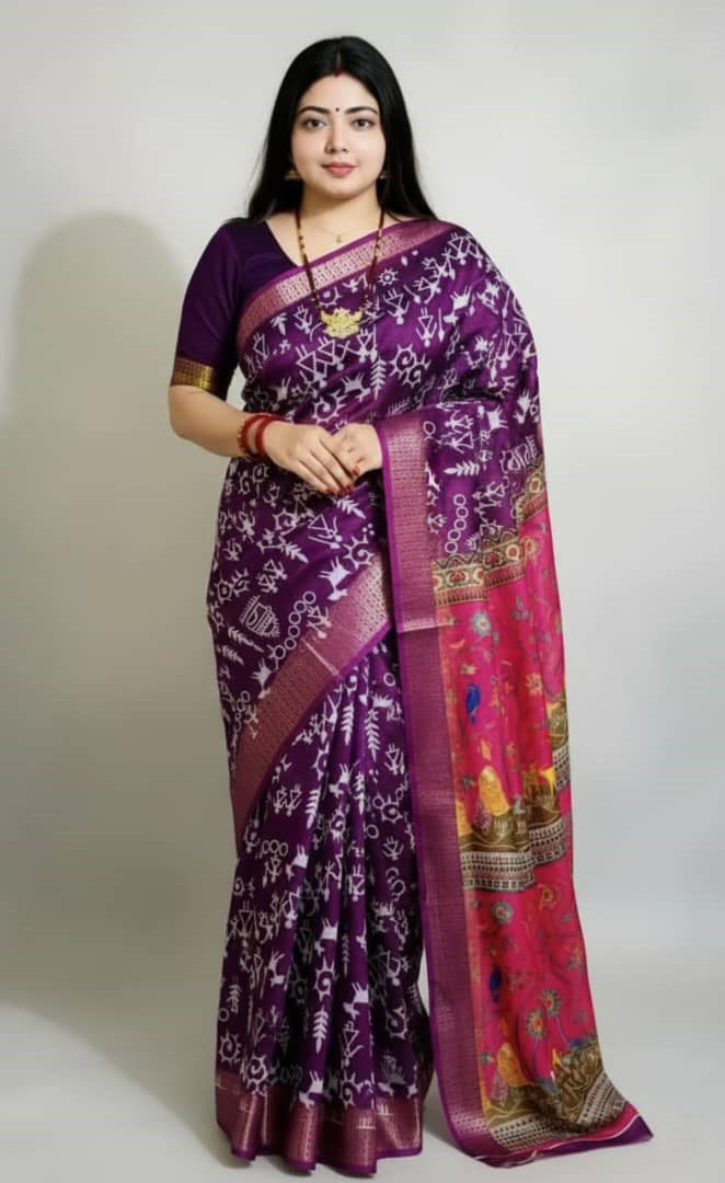 Kaftan Silk Sharee ছবি 12