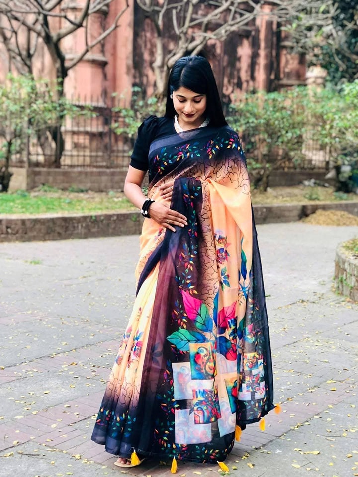 Chanderi silk sharee ছবি 4