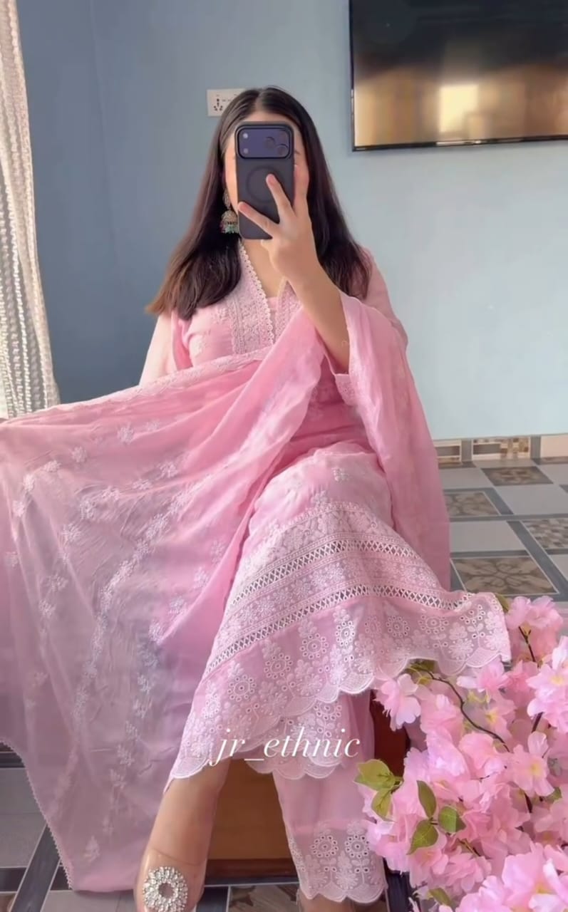 Eid Special Embroidery Three Piece