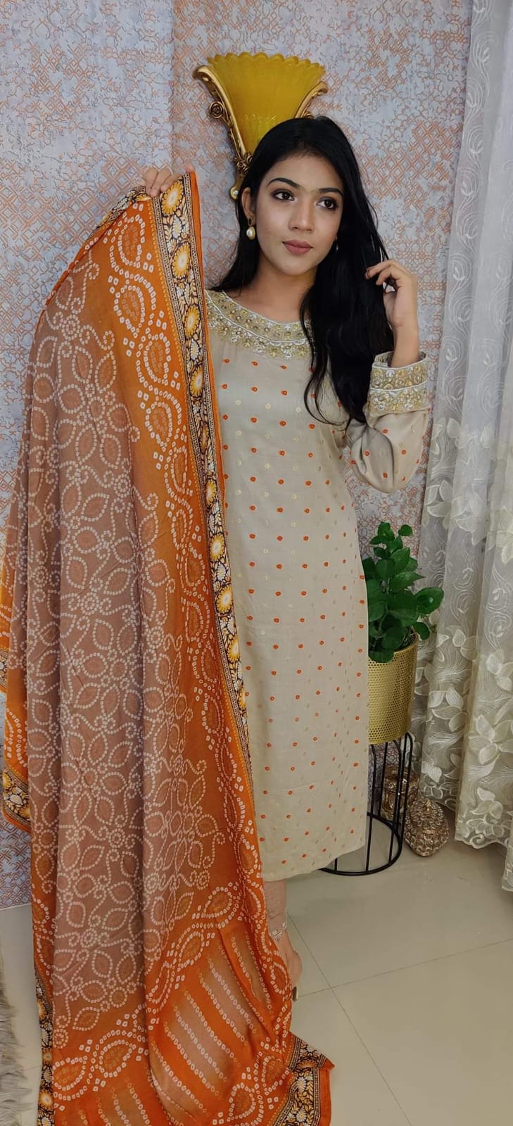 Kamij lilan emborder kaj + skin pint ছবি 2