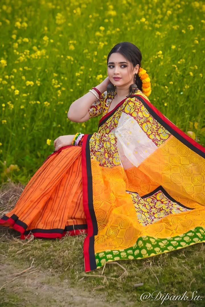 Digital Print Sharee with Blouse ছবি 5