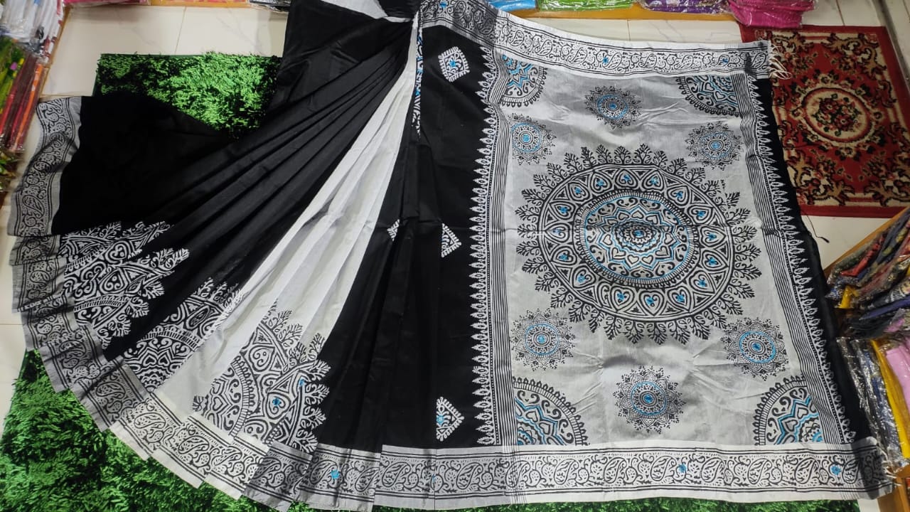 এমব্রয়ডাড়ী ধুপিয়ানসিল্ক শাড়ী