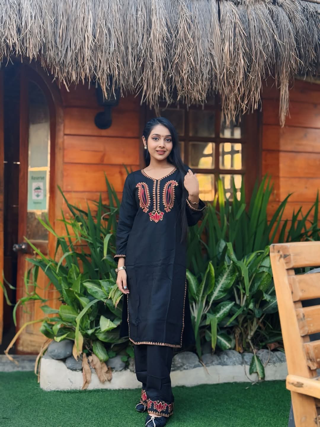 Embroidery Cotton Two Piece Co-Ord Set ছবি 6