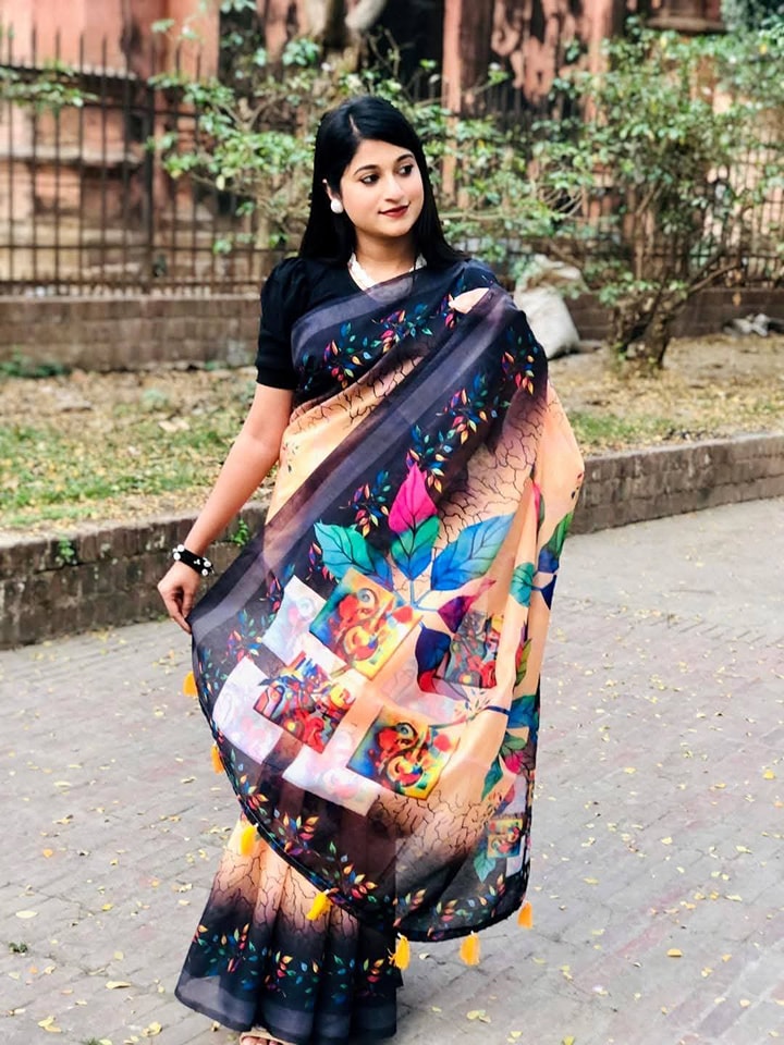 Chanderi silk sharee