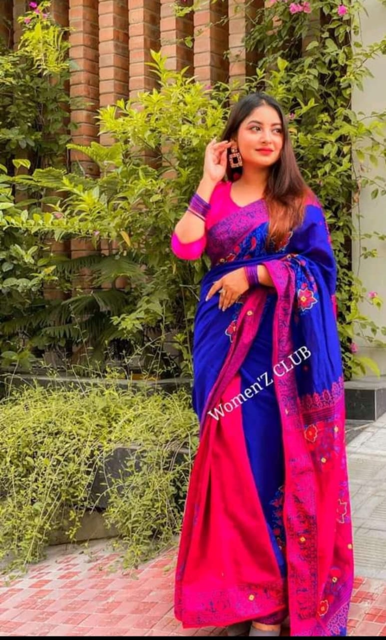 ধুপিয়ান সিল্ক শাড়ি ছবি 12