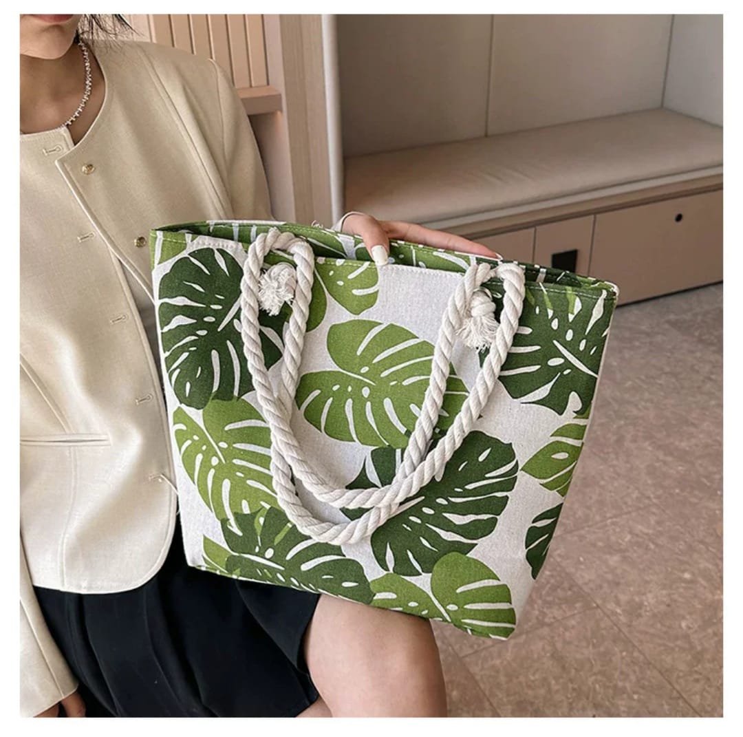 Floral canvas bag ছবি 3