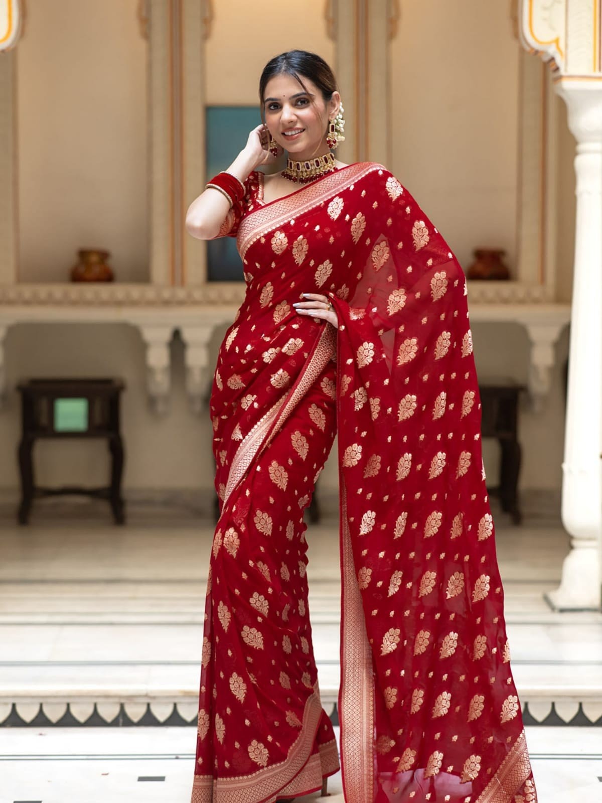 Dhupiyan Sharee with Blouse Piece ছবি 6