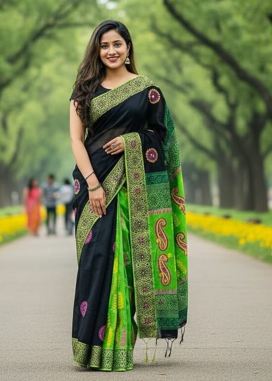 Premium Dhupiyan Silk Sharee ছবি 8