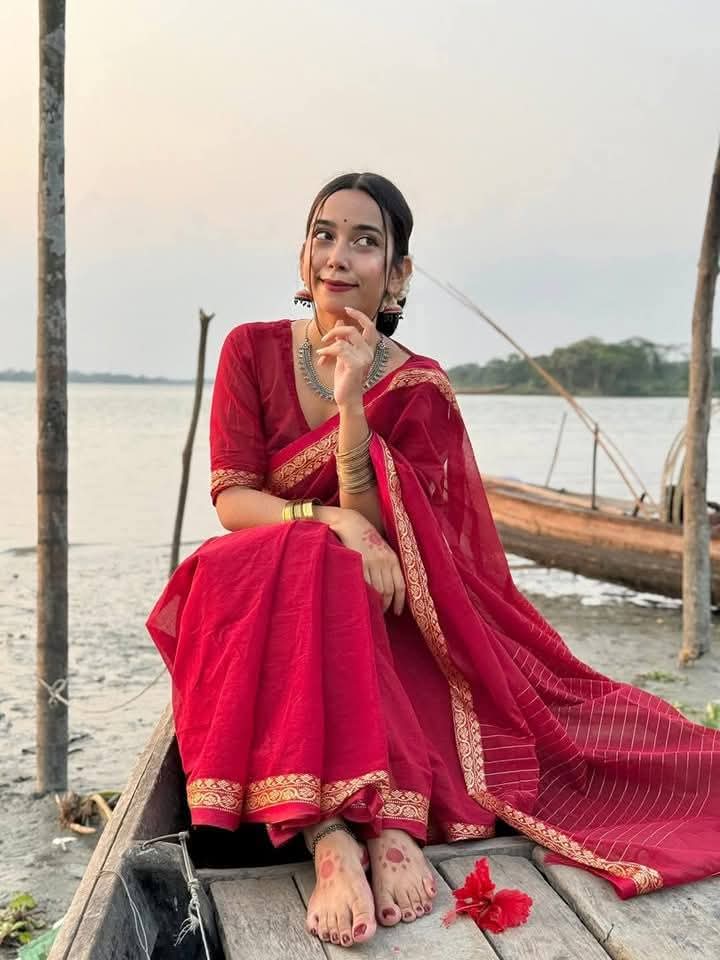 Premium Sharee with Blouse Piece ছবি 20