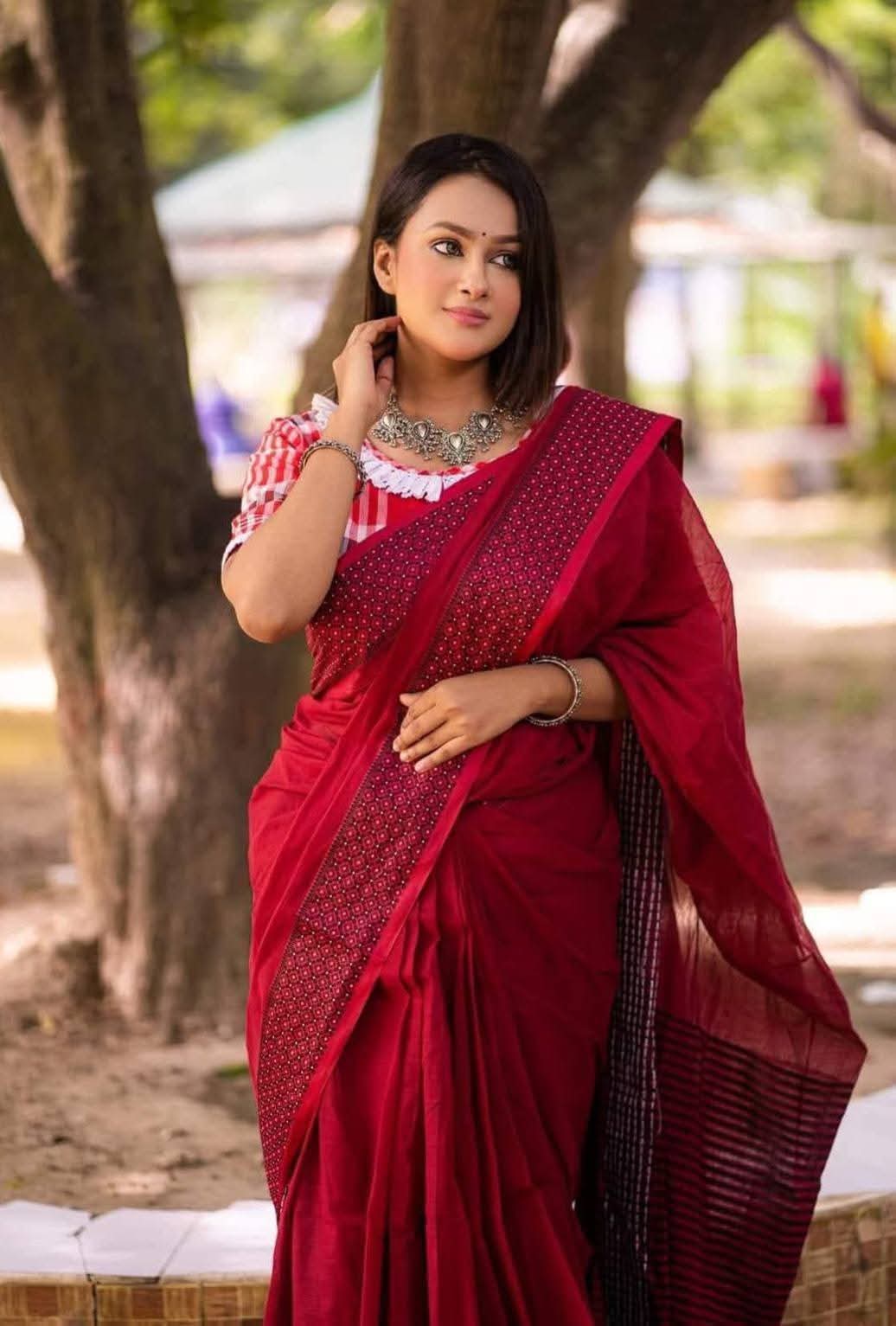 Premium Sharee with Blouse Piece ছবি 19