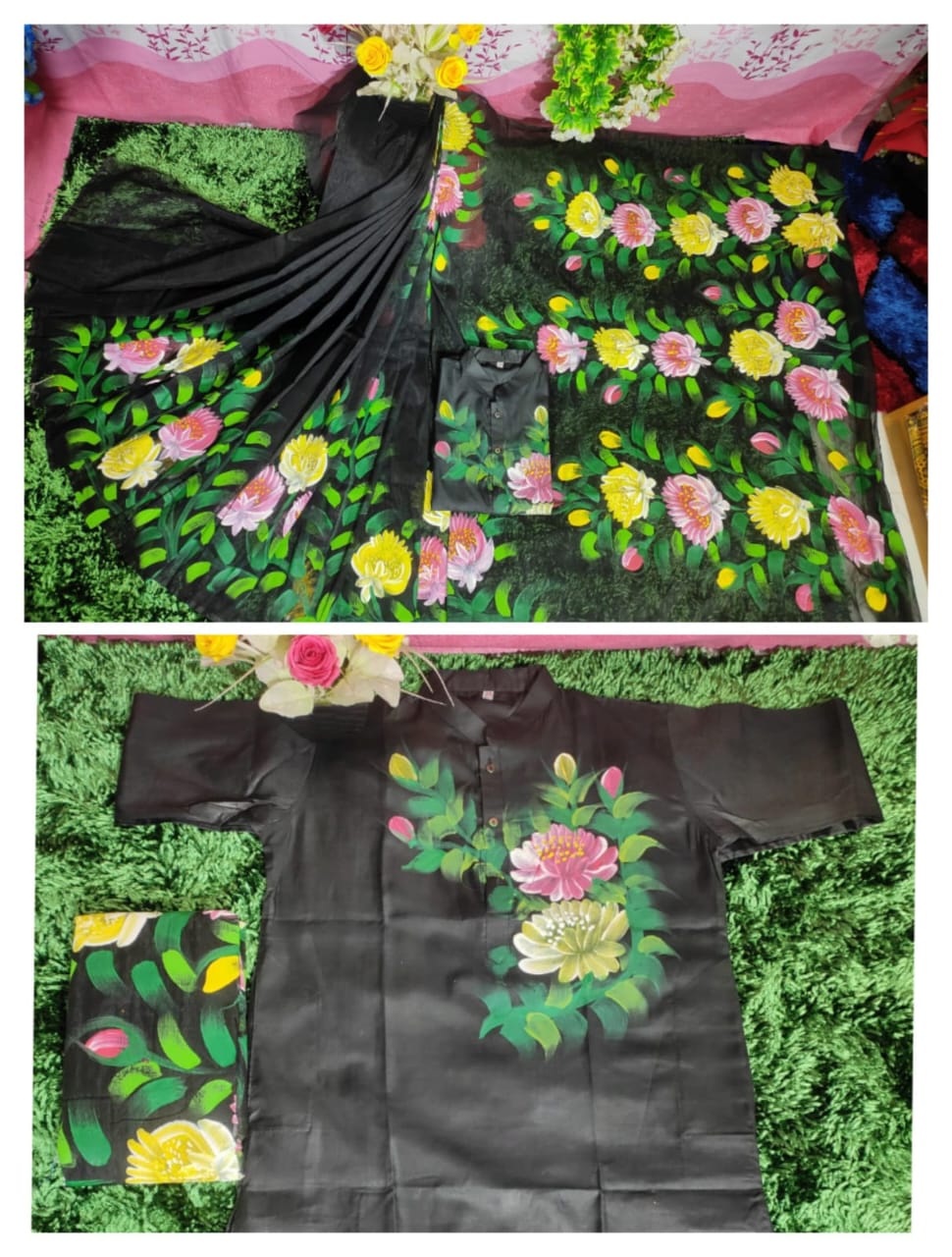 Exclusive Design Hand Print Couple Dress For Sweet Couple ছবি 10