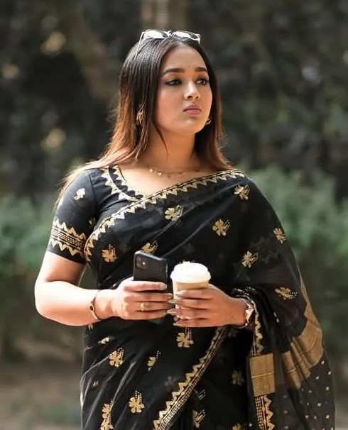 Afsan Print Sharee with Blouse Piece ছবি 3