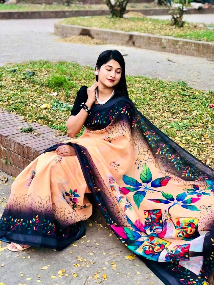 Chanderi silk sharee ছবি 3