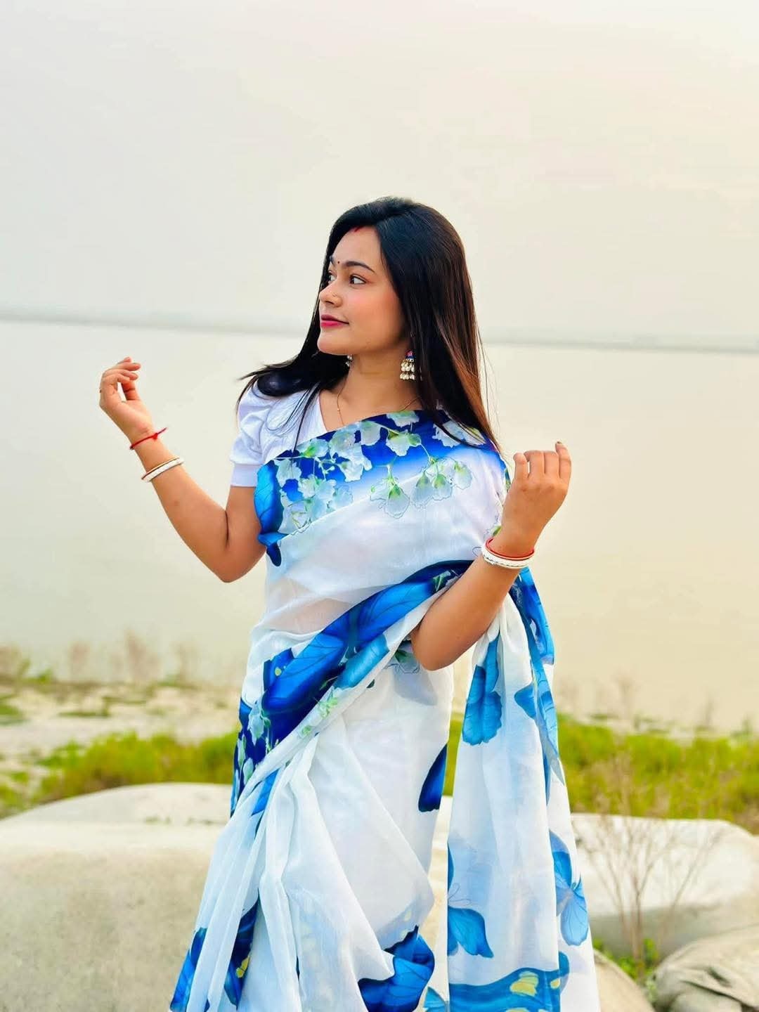 Chanderi silk sharee ছবি 3