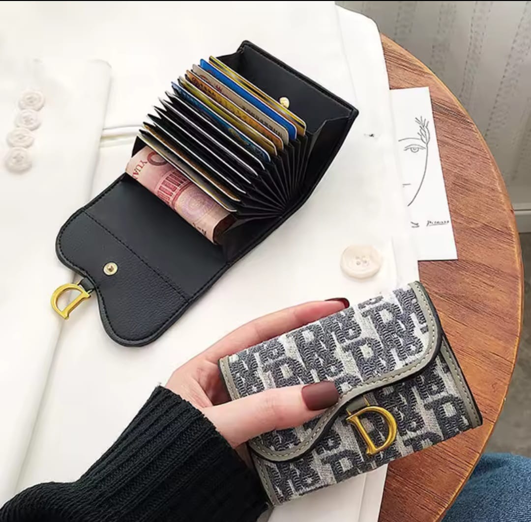 Short Wallet Women's Long Folding Women's Multi-Card-Slot Card Holder Wallet Coin Purse Fashion