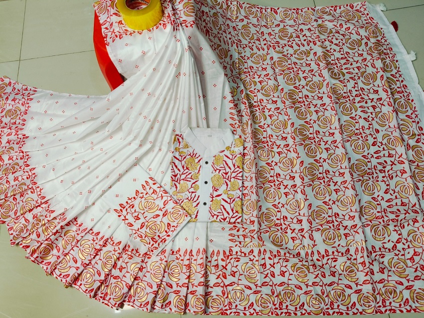 Sharee Panjabi Couple with Blouse Piece ছবি 8