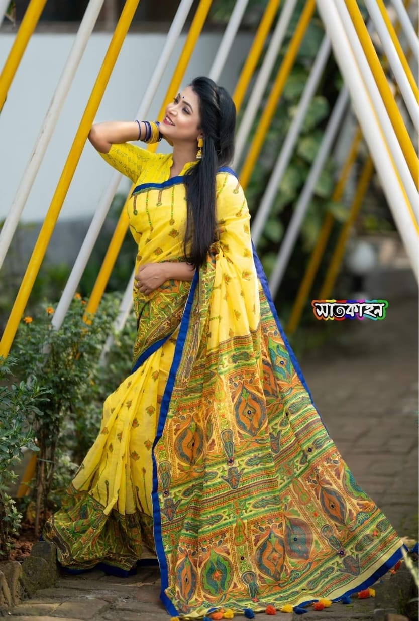 Half silk sharee ছবি 4