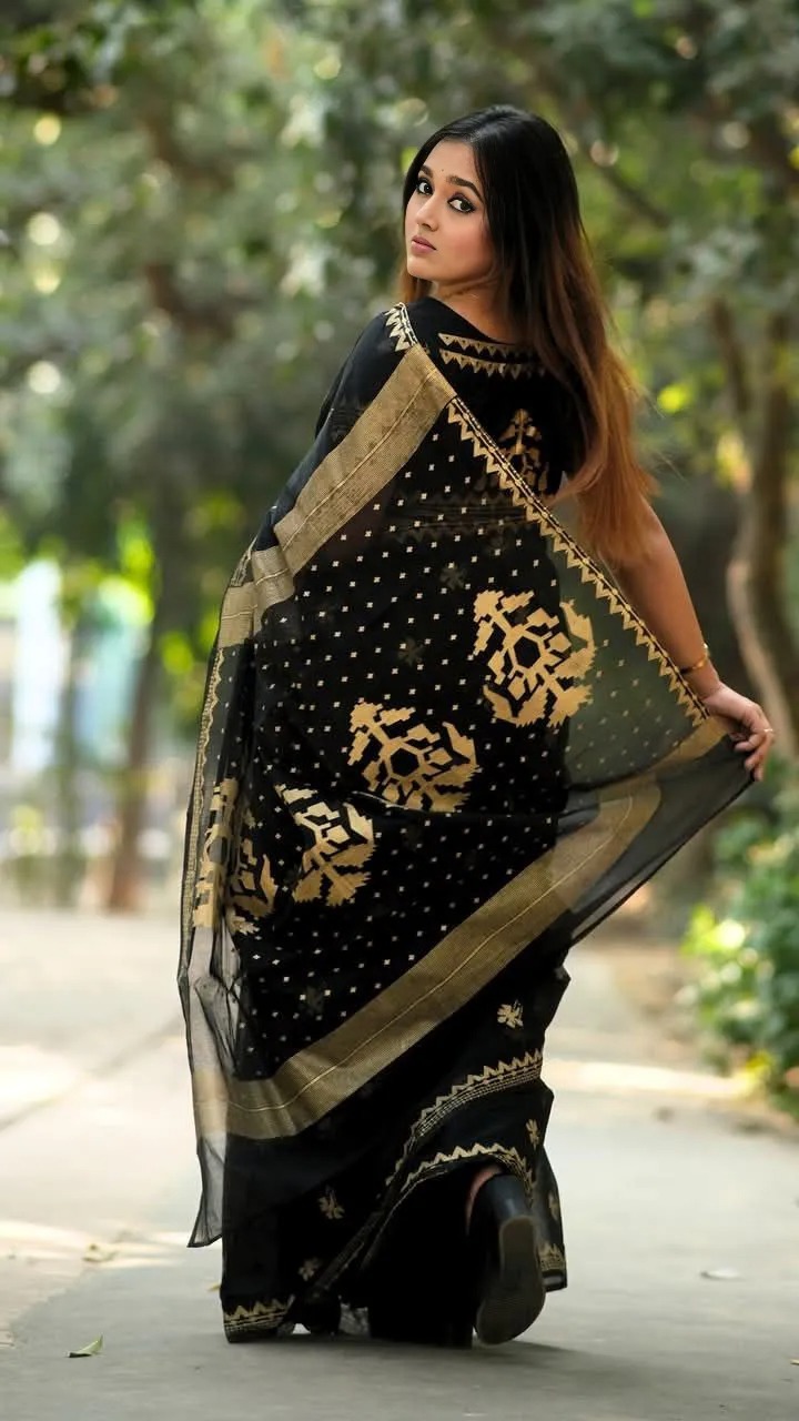 Afsan Print Sharee with Blouse Piece ছবি 6