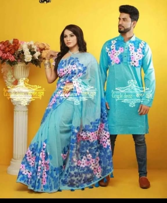 Hand Print Couple Dress ছবি 16