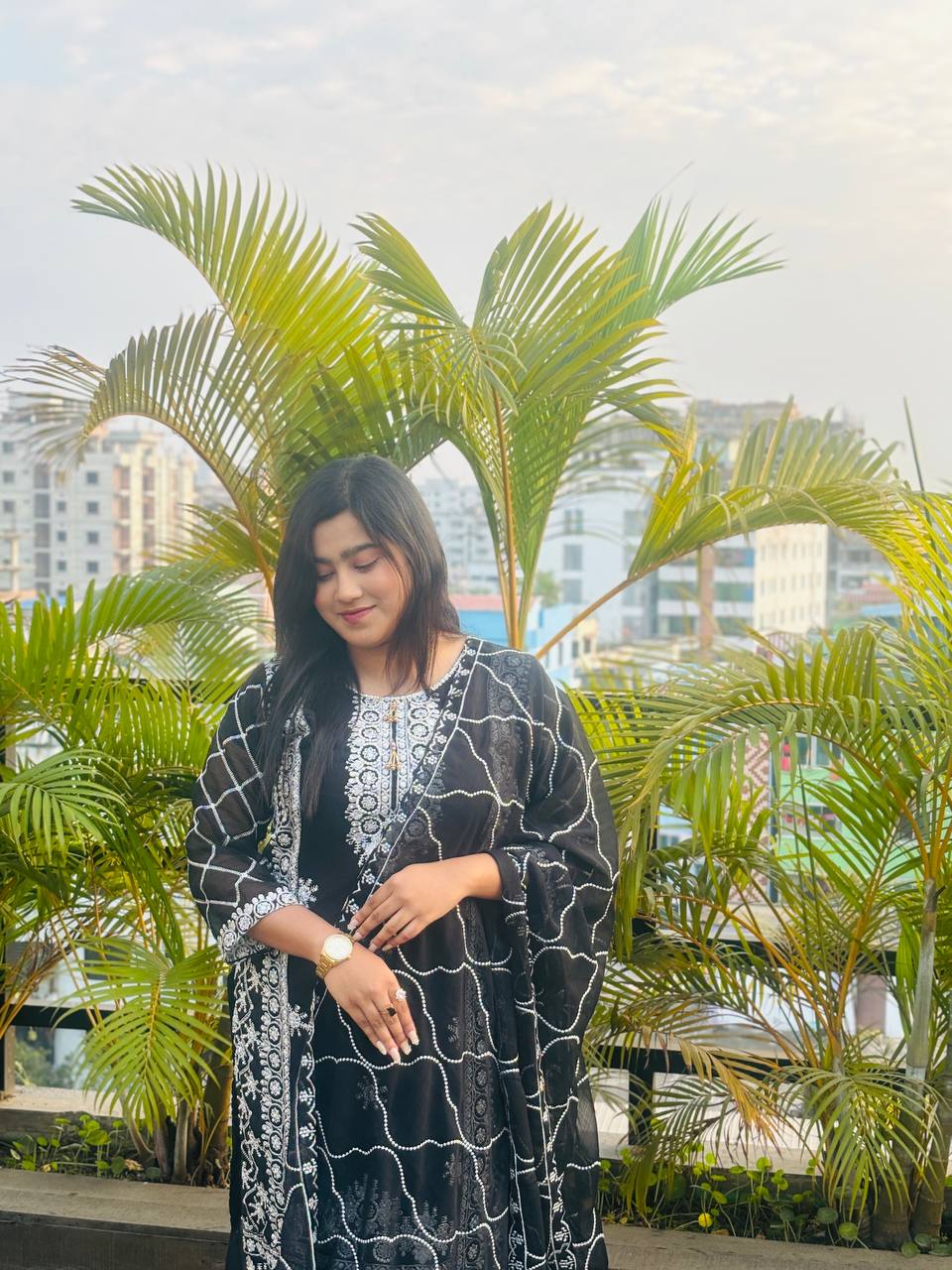 Georgette Embroidery Four Piece ছবি 9