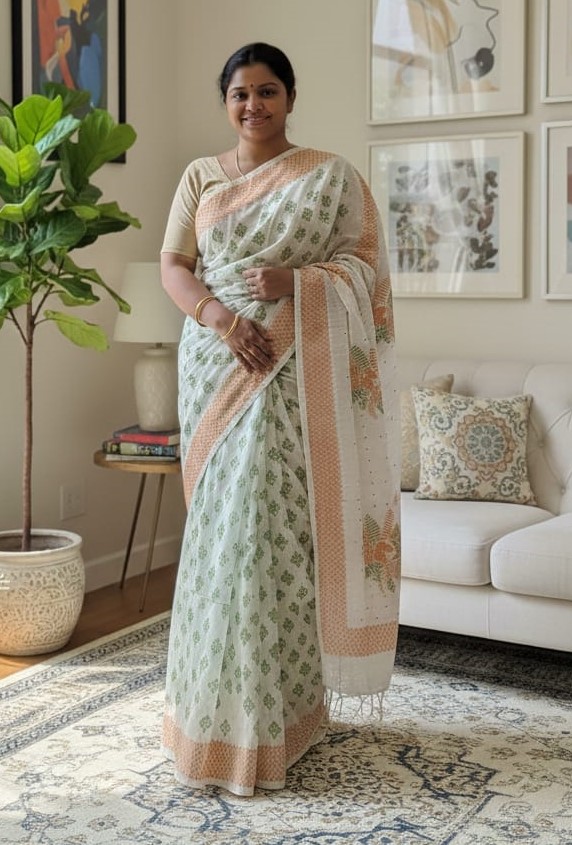 Half Silk Sharee