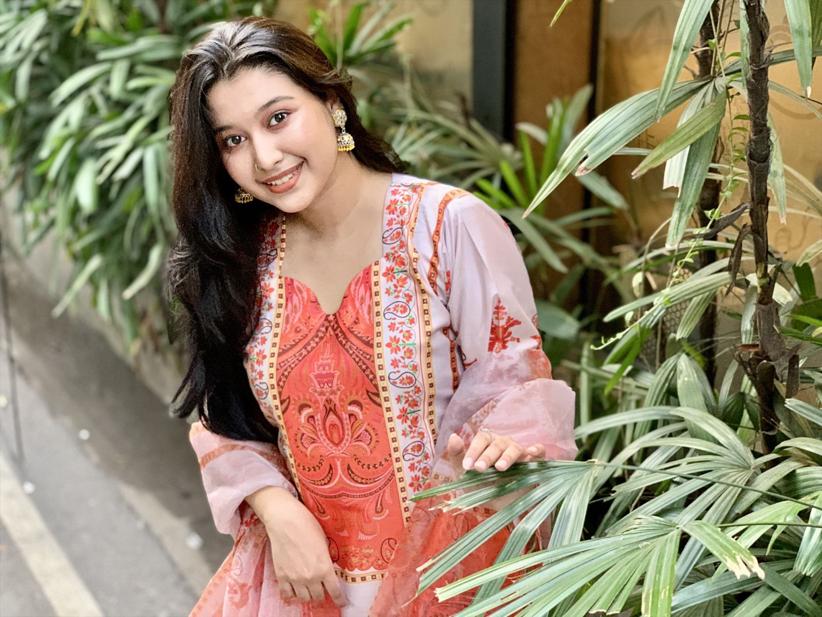 Ready Made Pure dubai silk  Digital  Print Three Piece ছবি 4